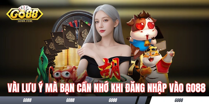 Vài lưu ý mà bạn cần nhớ khi đăng nhập vào GO88 